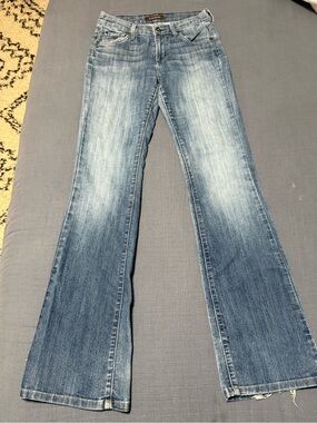 James Jeans Light Blue Flare Wide-Leg Denim